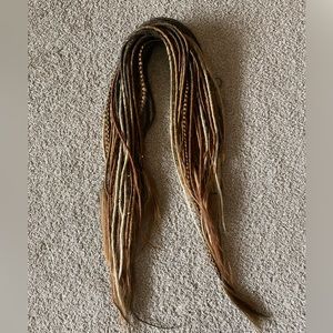 Beautiful classic dreadlock extensions.